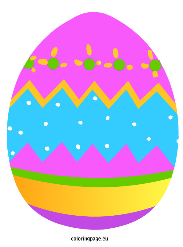 Colored Easter Egg Coloring Page ClipArt Best ClipArt Best