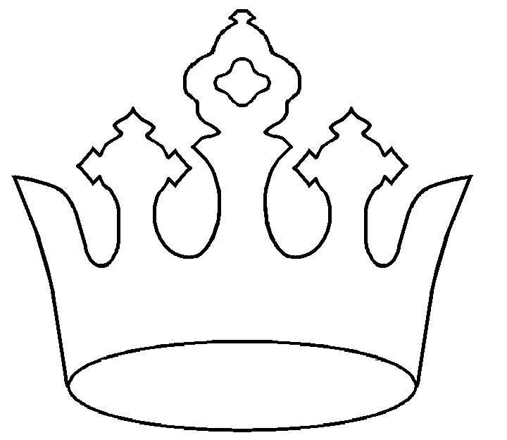 Princess Crown Stencil