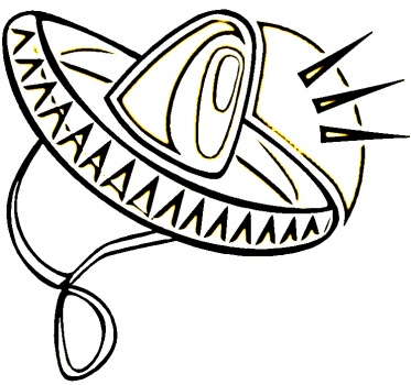 Sombrero coloring page | Super Coloring