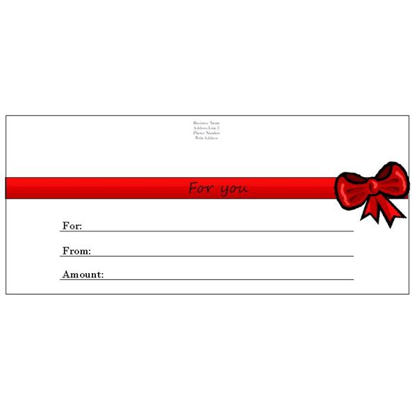 Free Printable Gift Certificate Templates for Publisher