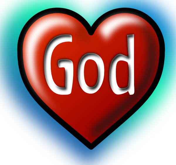 God Heart clip art Free Vector