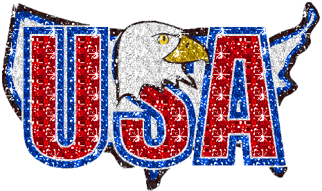 USA Glitter Eagle Animated GIF #6087 - Animate It!