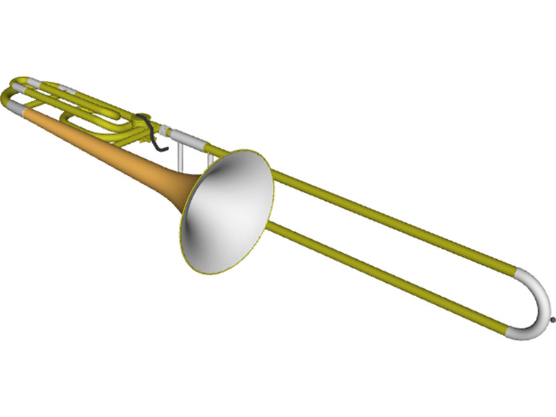 Trombone 3D Model Download | 3D CAD Browser