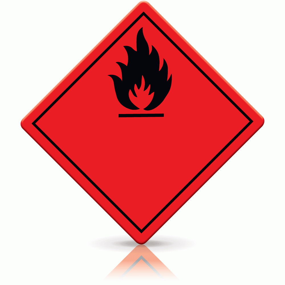 Buy Flammable Gas Labels | Hazard Warning Diamonds