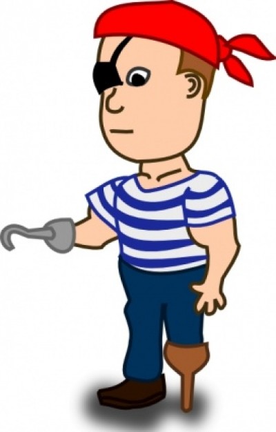 Comic-Figuren Pirate clip art | Download der kostenlosen Vektor