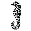 Seahorse Stencil 02 | Free Stencil Gallery