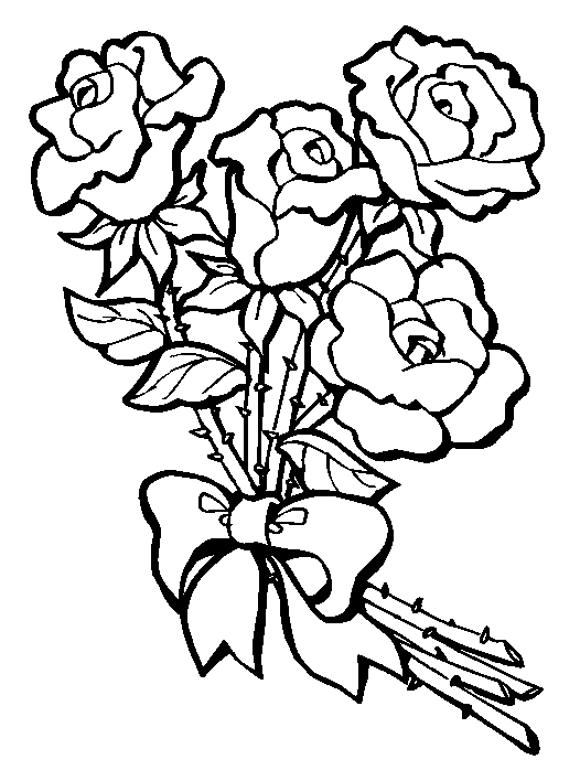 Coloring Pages of Roses | Free coloring pages, free printable ...