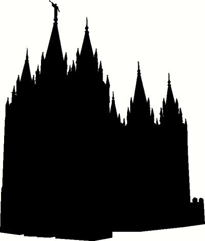 Lds Temple Silhouette - ClipArt Best