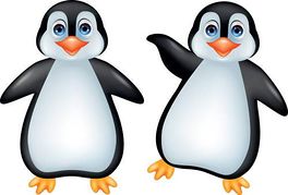 Happy penguins clipart image #10426