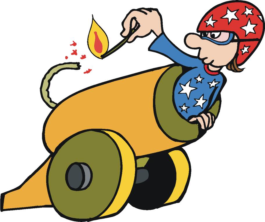 Circus cannon clipart