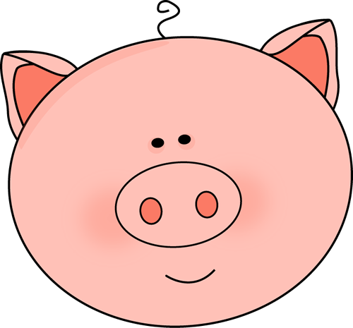Clipart pigs face