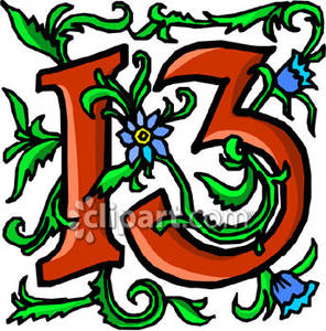 Number 13 Clipart