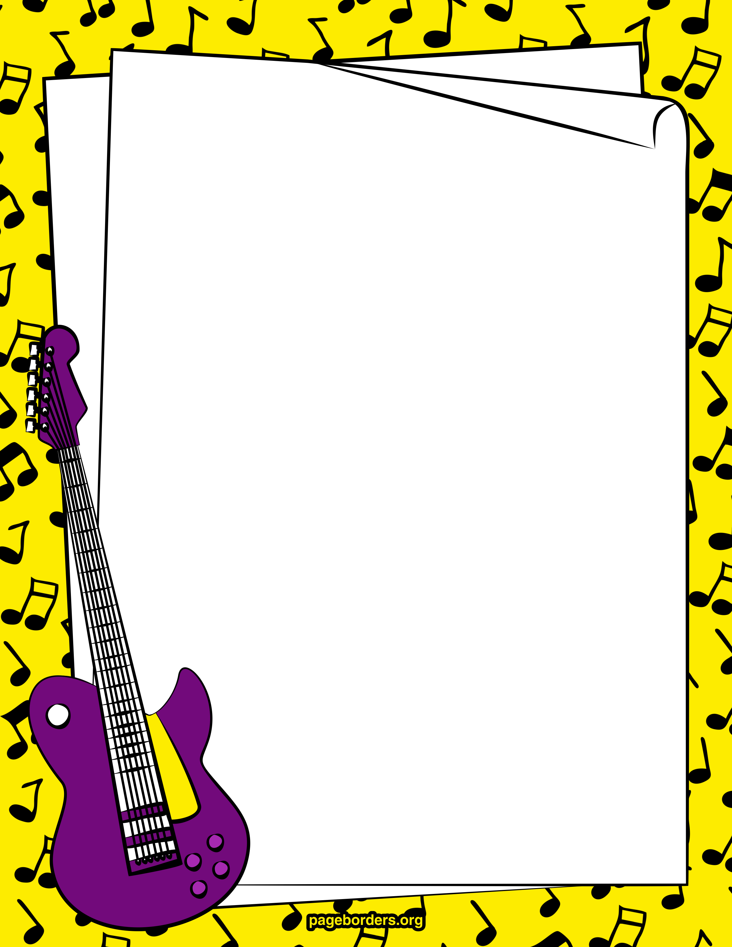 Guitar Boarders Clipart