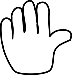 Hand Outline Clipart