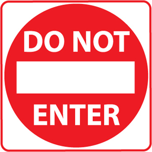 Do Not Enter Door Clipart