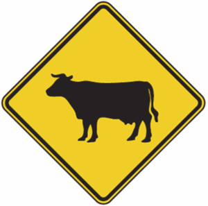 Cattle Crossing Signs - USA Traffic Signs