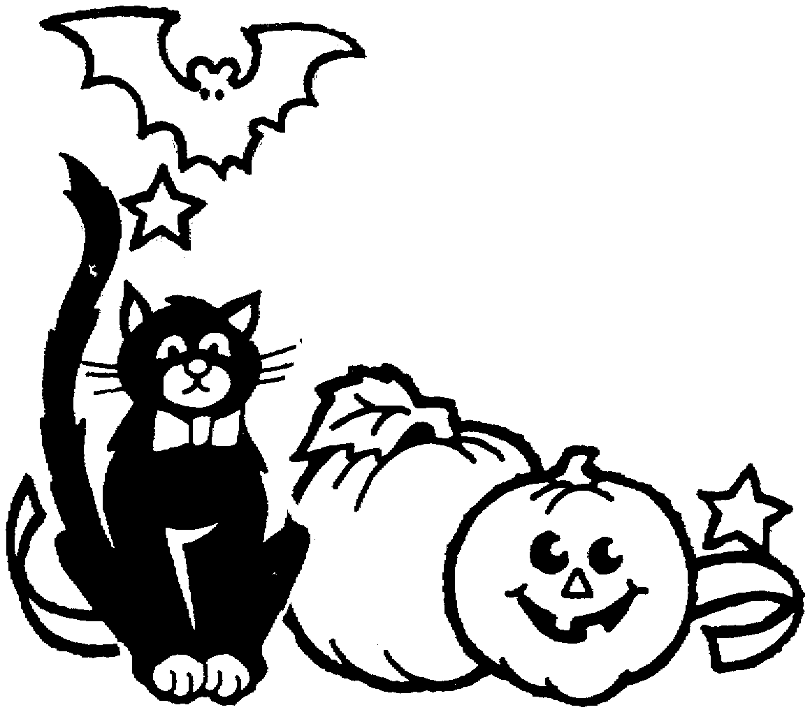 Halloween Clip Art Black And White - Tumundografico