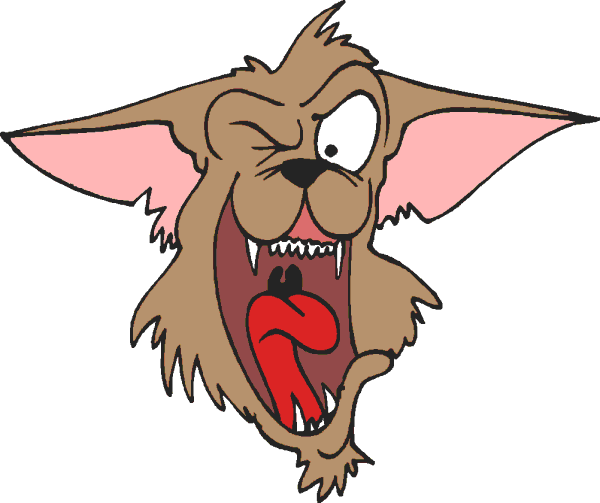 a list of mean dogs clipart