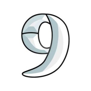 9 Number Template - ClipArt Best