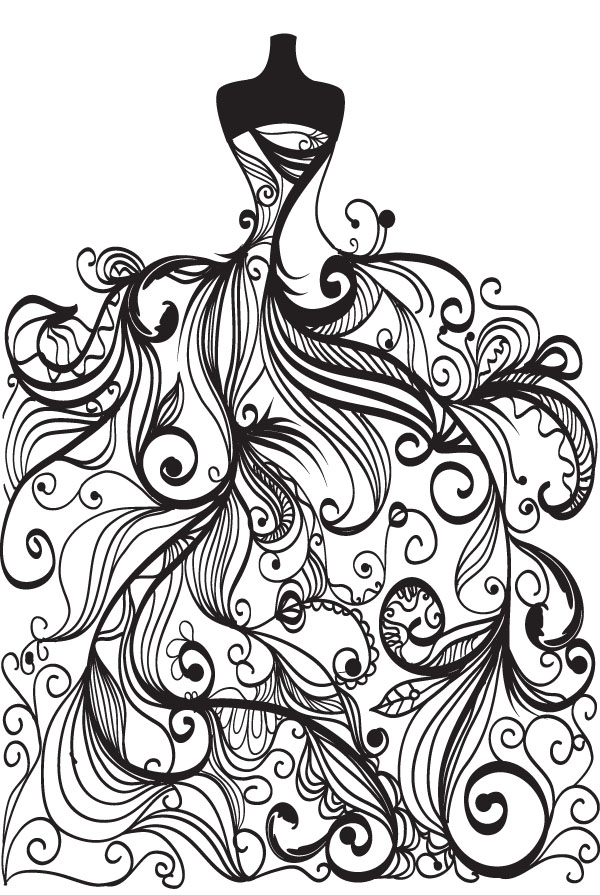 Wedding line art clipart