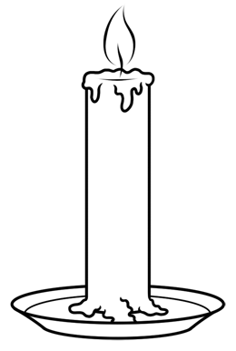 Simple Candle Clipart