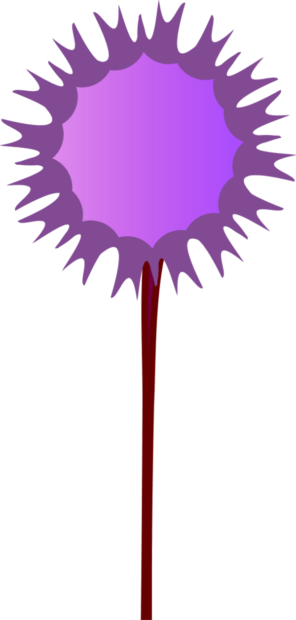 Thistle Flower - Vector Clip Art