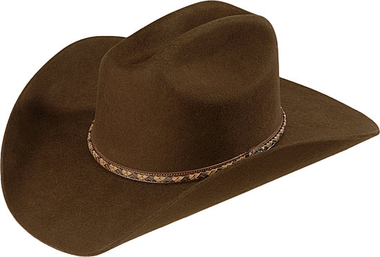 Justin Plains 2X Wool Cowboy Hat - Outback Leather