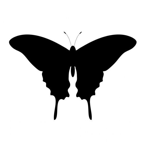 Butterfly Silhouette Vector Free - ClipArt Best