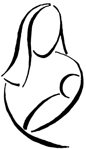 Mother baby clipart free