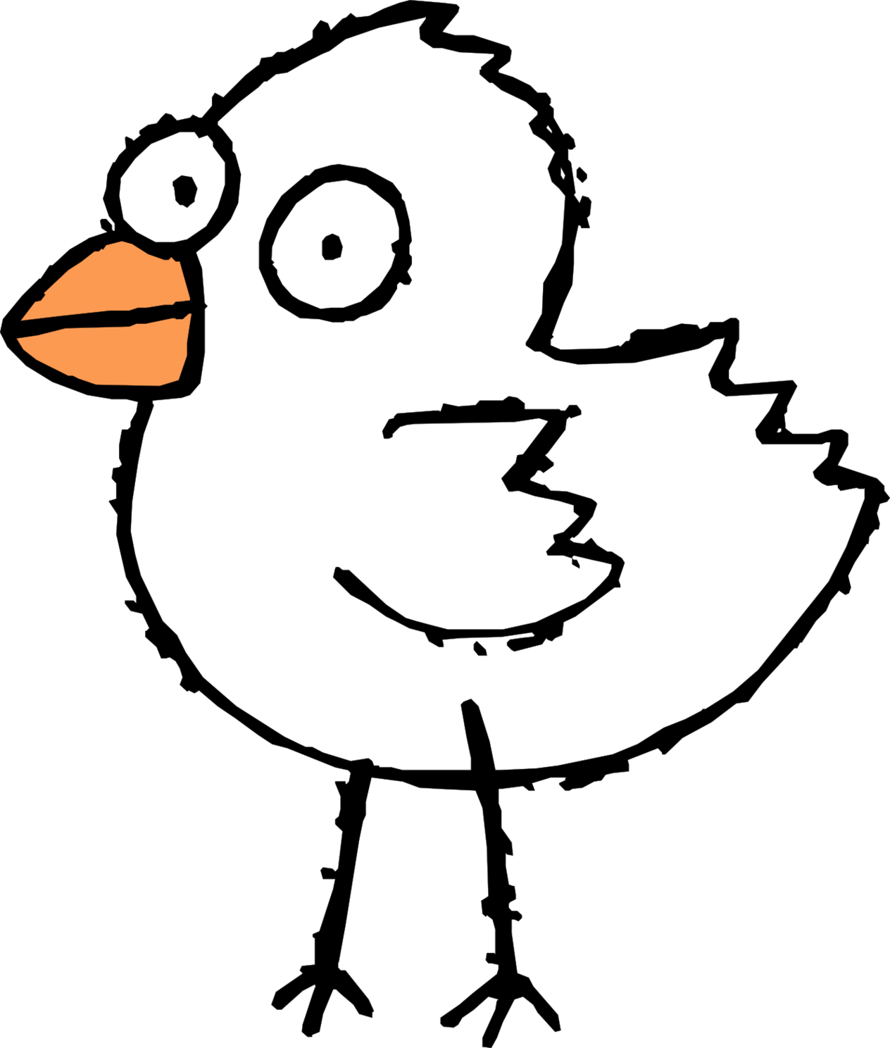 Black And White Bird Art Clipart - Free to use Clip Art Resource