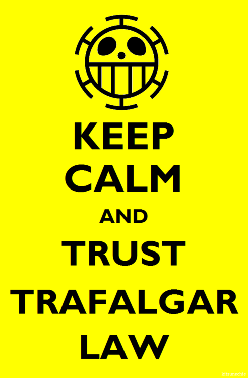 Trafalgar Law â??  . | We Heart It | trafalgar law, keep calm, and Law