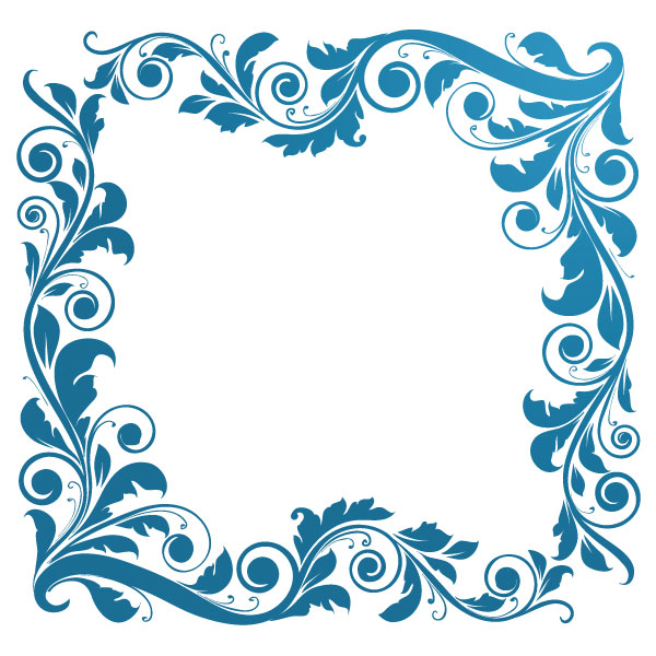 Swirl Flower Frame - ClipArt Best