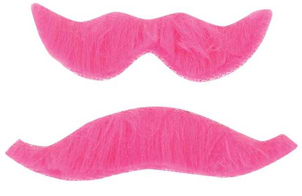 Pink Self Adhesive Mustaches For Sale