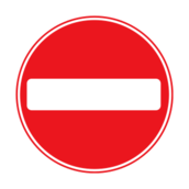 No exit clipart