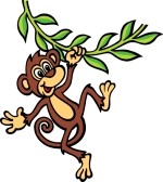 Swinging Monkey Clipart - Free Clipart Images