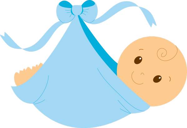 Baby boy shower clip art