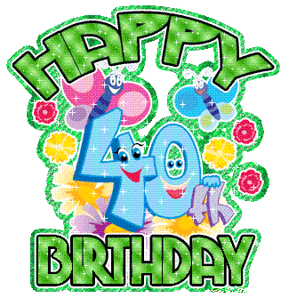 Free 40th birthday clipart