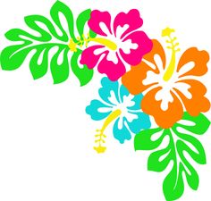 Hawaii flowers clip art