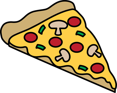 Piece of pizza clipart