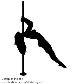 Download : Pole Dancer Silhouette - Vector Graphic