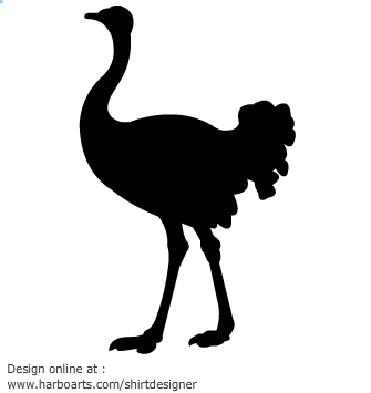 Download : Ostrich Silhouette - Vector Graphic