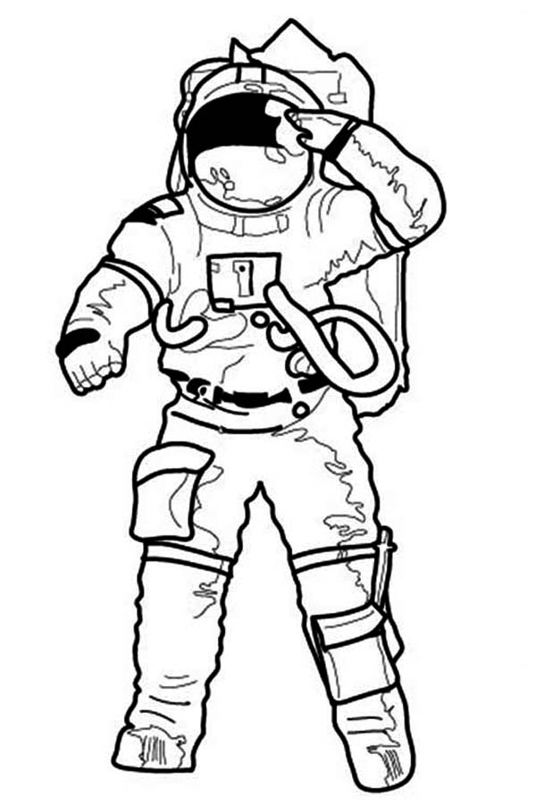 Astronaut Image Drawing | Drawing Images