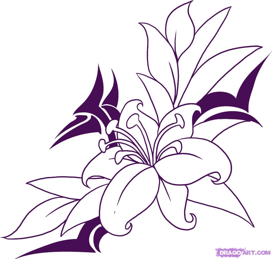 Drawn Flowers | Free Download Clip Art | Free Clip Art | on ...