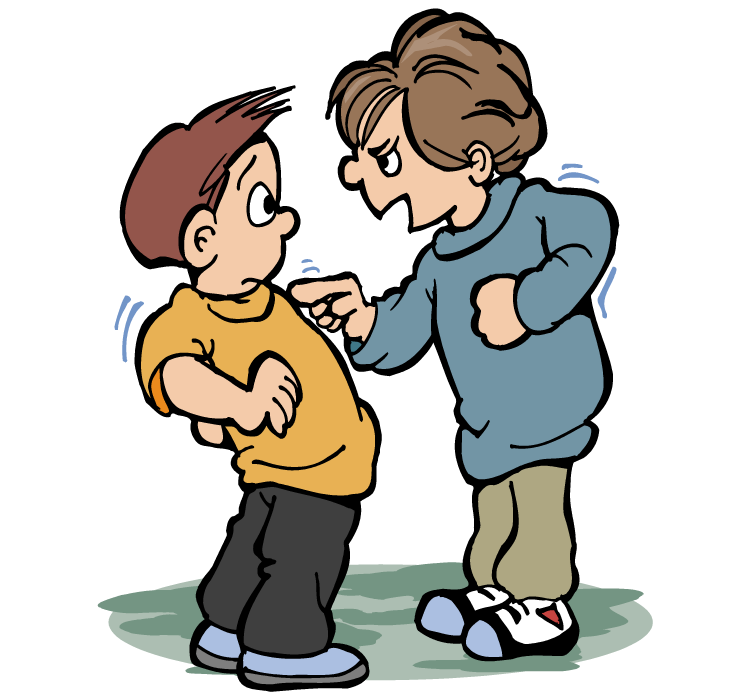 No bullying kids clipart