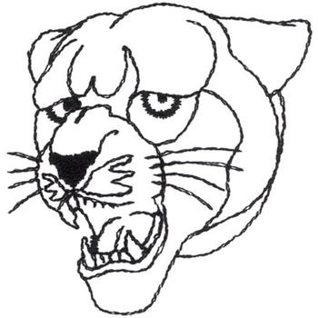 Animals(Dakota Collectibles) Embroidery Design: Panther Outline ...
