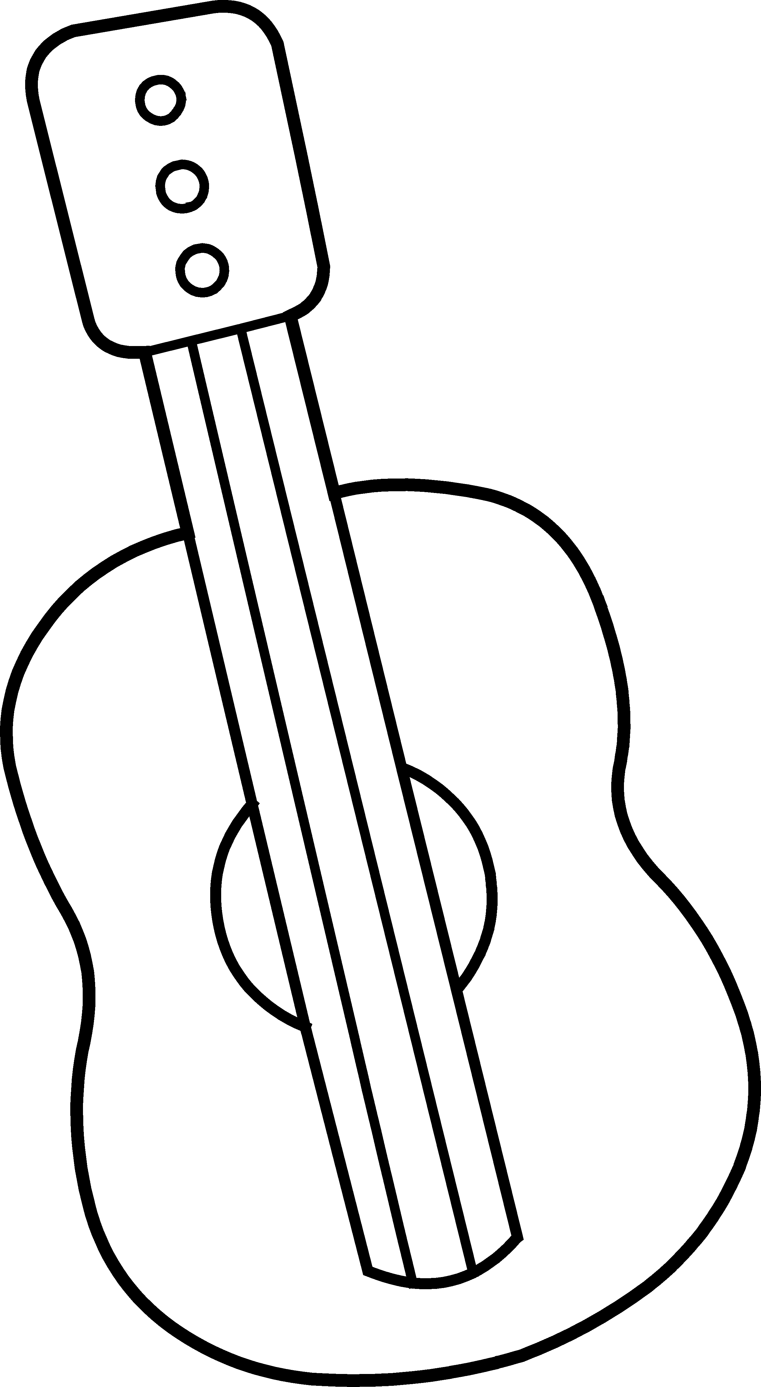 Guitar Outline Clipart