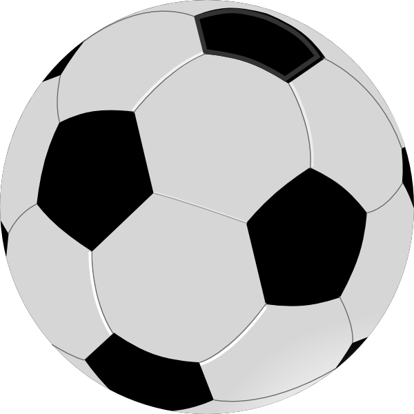 Soccer ball in grass clipart