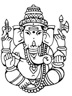 Outline Images Of Lord Ganesha - ClipArt Best