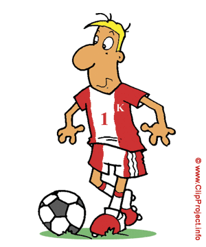 Football Cartoon Woman Clipart