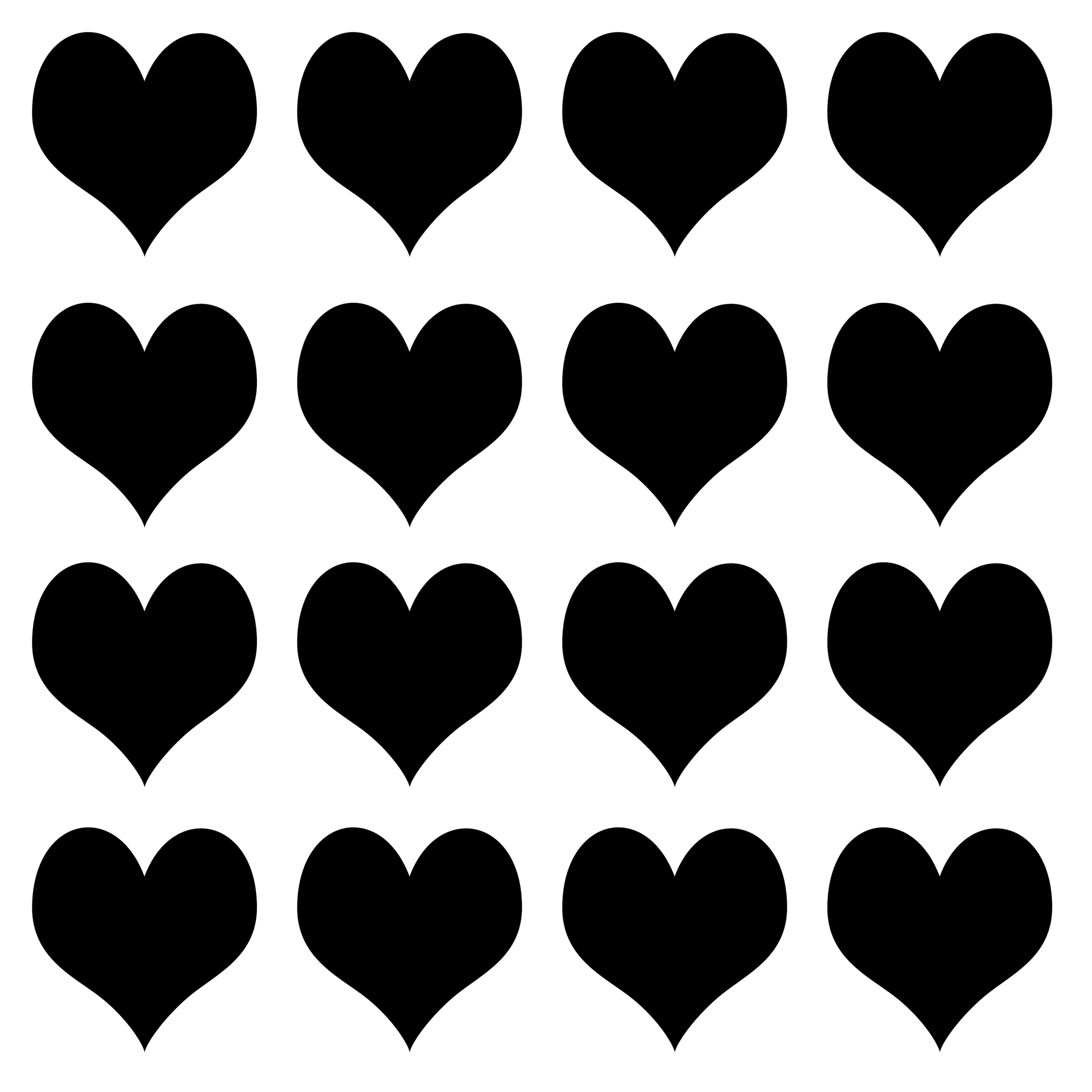 Love Heart Stencil Clipart - Free to use Clip Art Resource